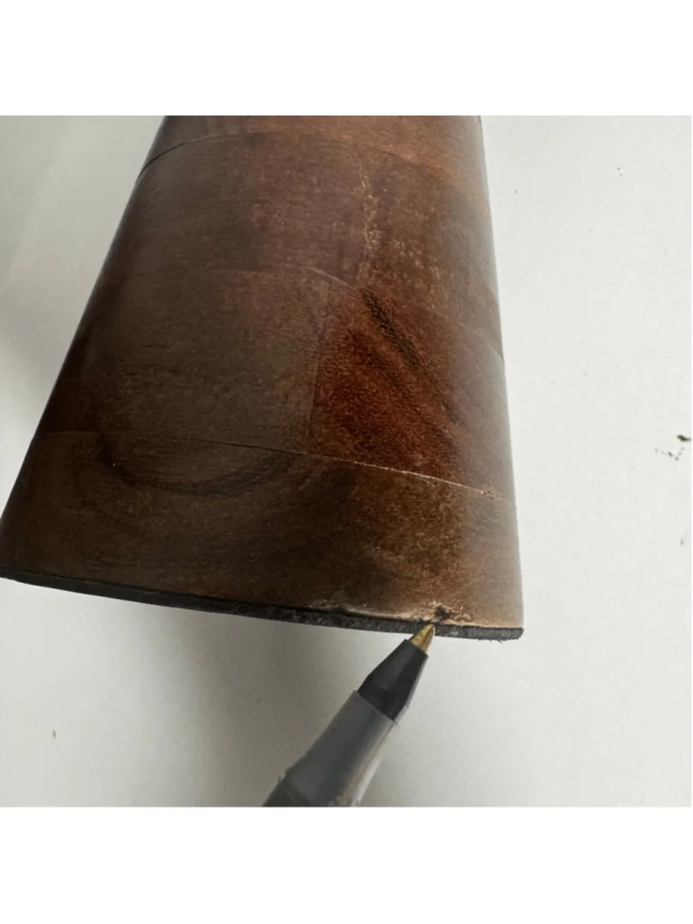 Set of 3 Dark “wood” Pillar Candle Holders India Connection Brown Black